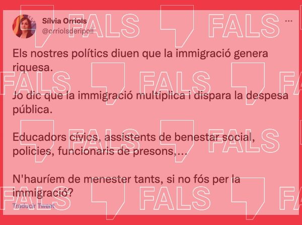 La inmigración no dispara el gasto público, como dice la concejala de Ripoll Sílvia Orriols