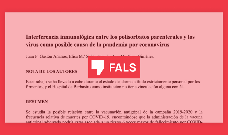 El polisorbat és un element d’algunes vacunes de la grip, però no és tòxic
