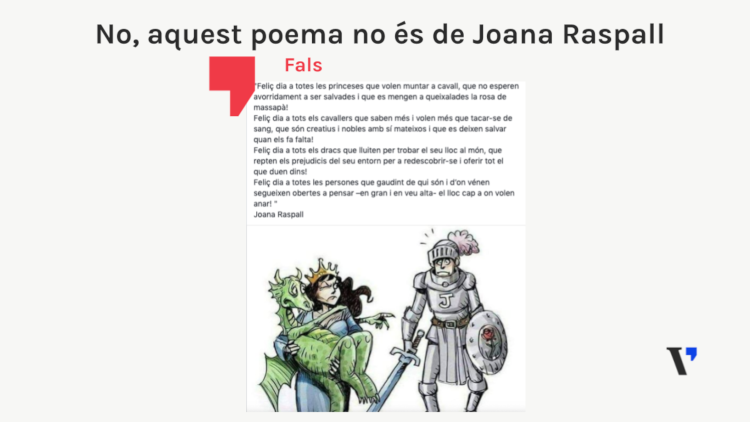 Aquest poema de St. Jordi no és de Joana Raspall