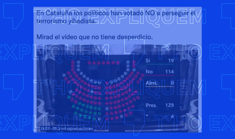 Foto tuit terrorismo yihadista