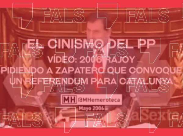 No, Rajoy no pidió un referéndum de independencia para Catalunya en 2006, es un vídeo descontextualizado