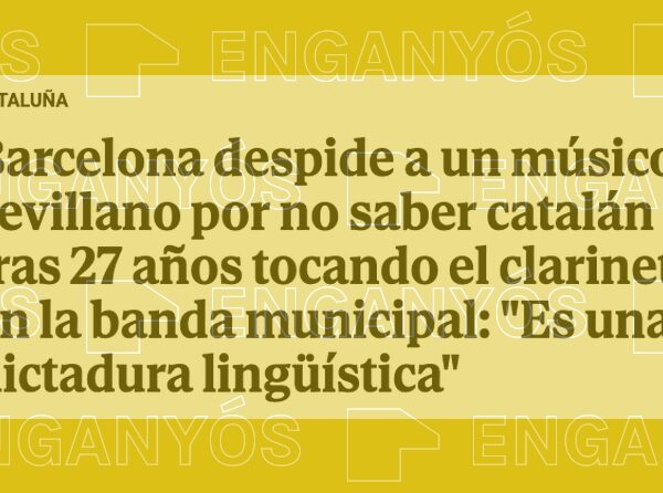 Es engañoso que Barcelona haya “despedido” a un músico por no saber catalán