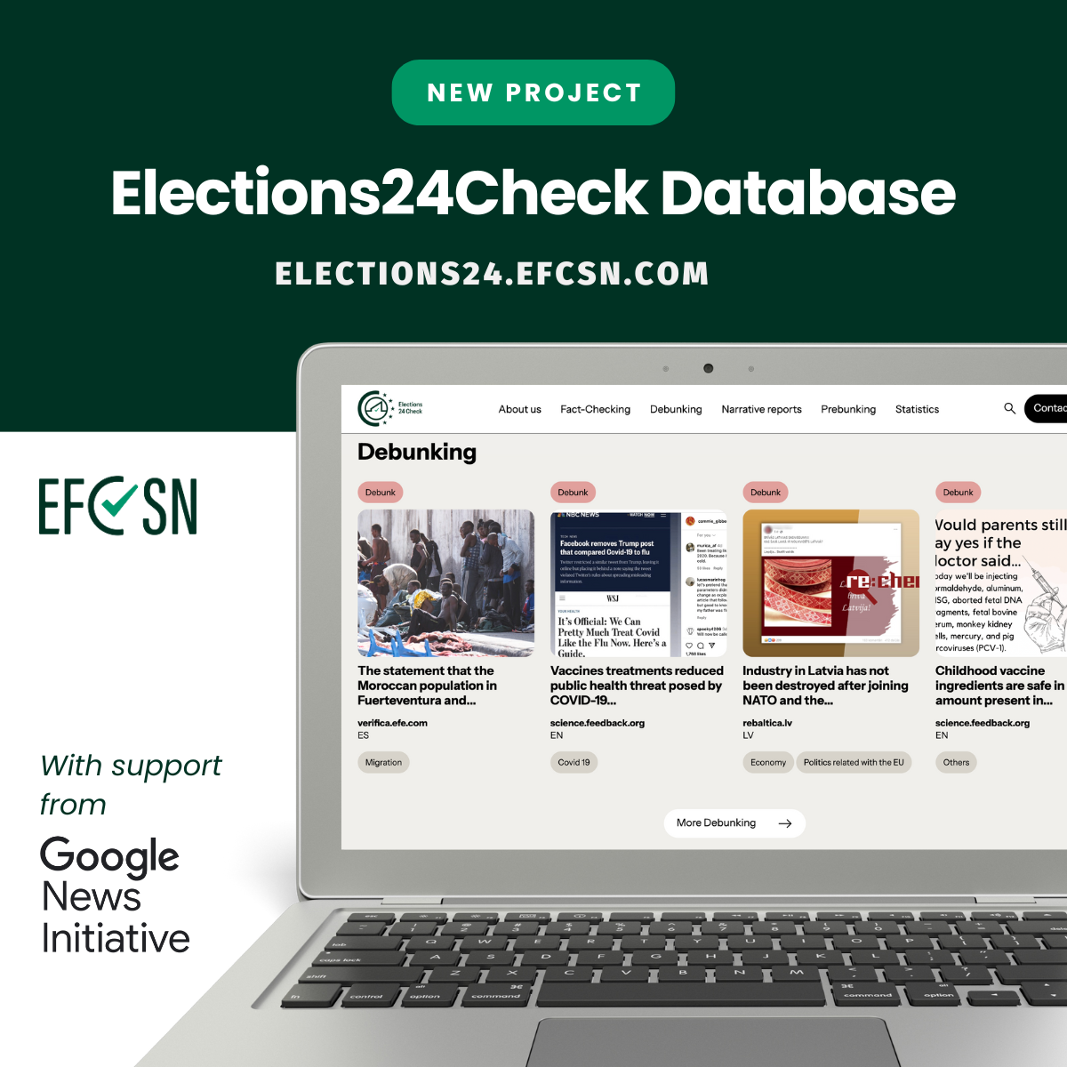 Verificat participa en la creació del repositori més gran de ‘fact-checks’ per a les eleccions europees