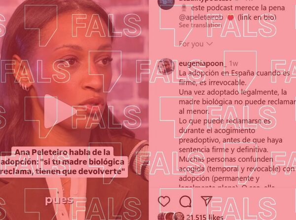 Captura de pantalla d'un video a la xarxa social Instagram on apareix Ana Peleteiro.