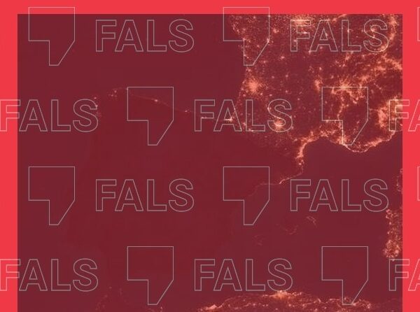 Imagen satelital falsa de la noche del apagón generalizado