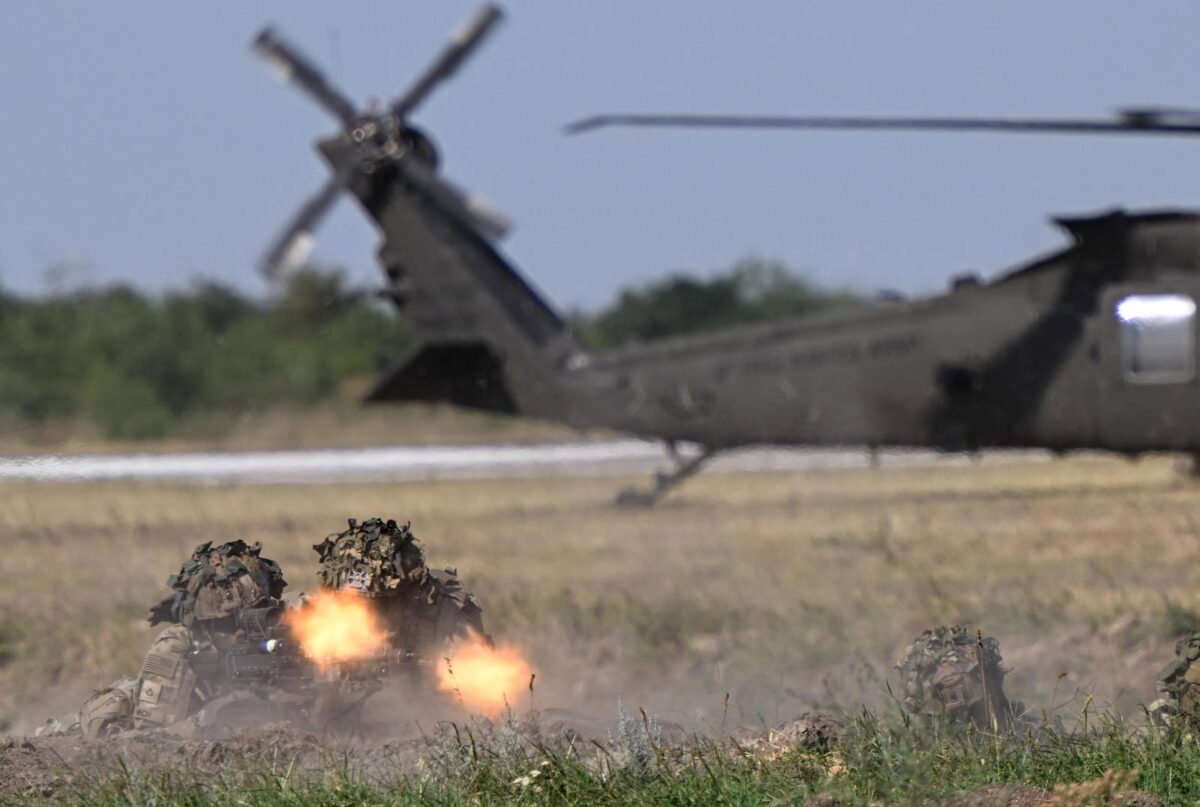 Ejercicios de militares de los Estados Unidos. Fuente: Daniel Mihailescu (AFP)