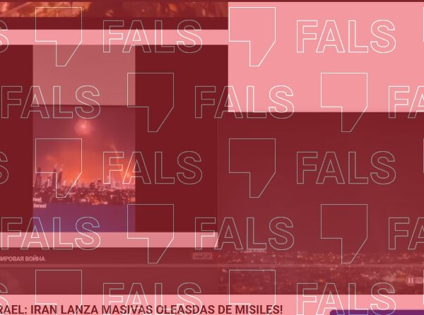 Captura de pantalla d'un vídeo de YouTube que mostra suposats atacs de l'Iran a Israel
