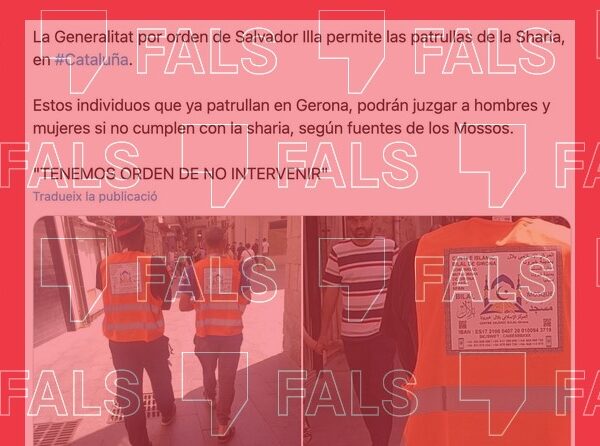 És fals que la Generalitat permeti “patrulles de la xaria” a Girona