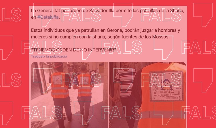 És fals que la Generalitat permeti “patrulles de la xaria” a Girona