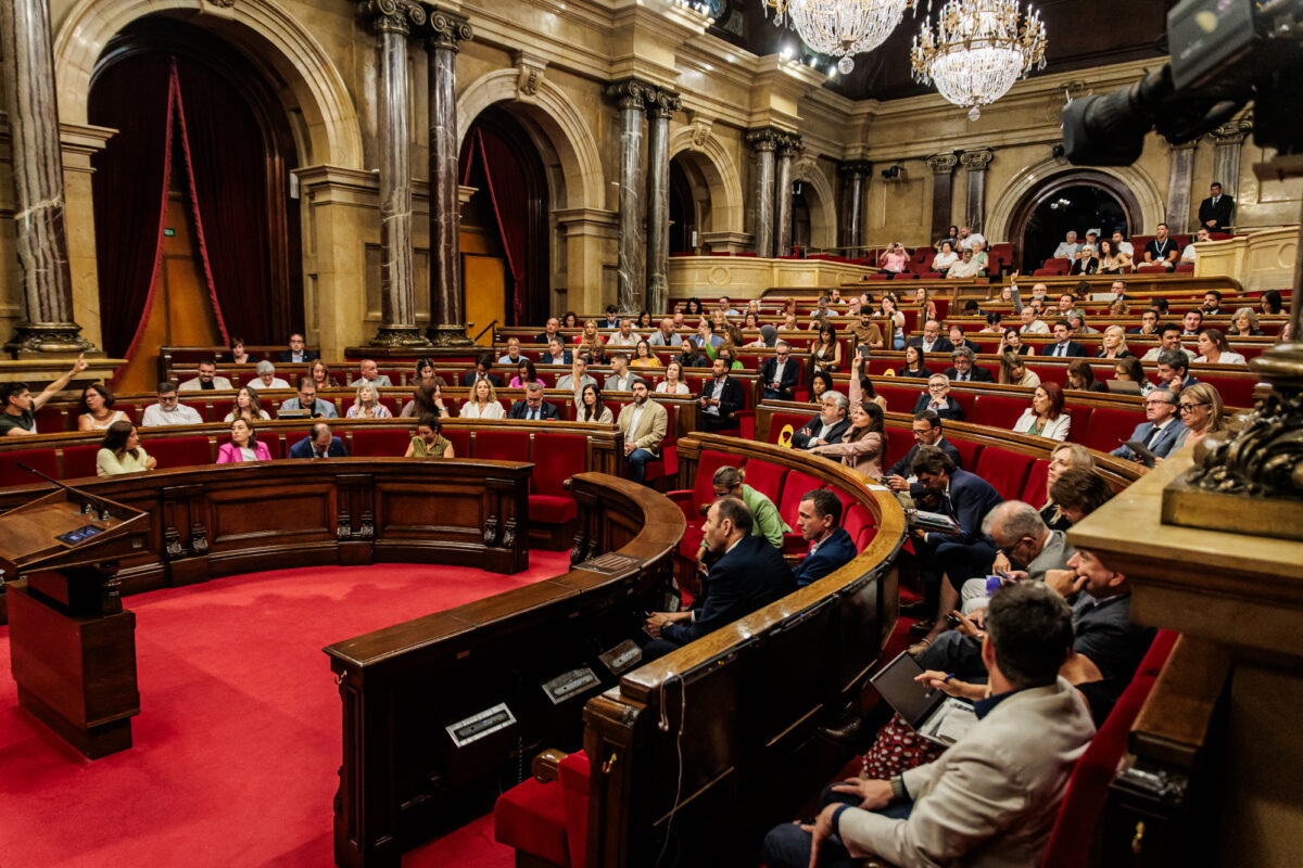 Votació al ple del Parlament del 2 de juliol de 2025. Font: Parlament de Catalunya / Sergi Ramos Ladevesa