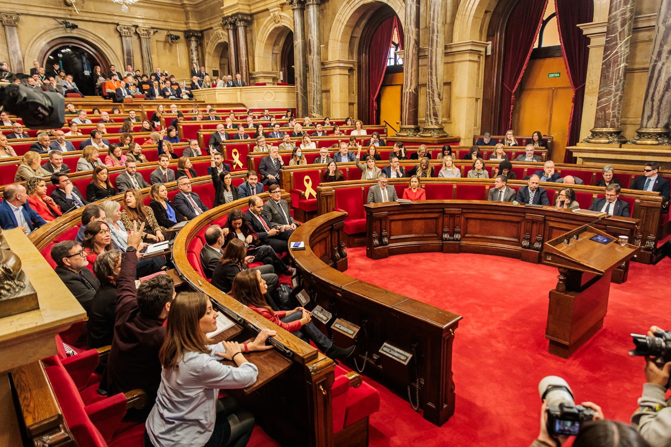 Ple del Parlament, a l'última sessió del 2025. Font: Parlament de Catalunya (Sergi Ramos Ladevesa)