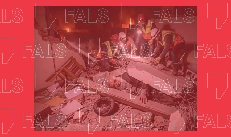 Fotografia viral falsa de l'aiatol·là Khamenei.