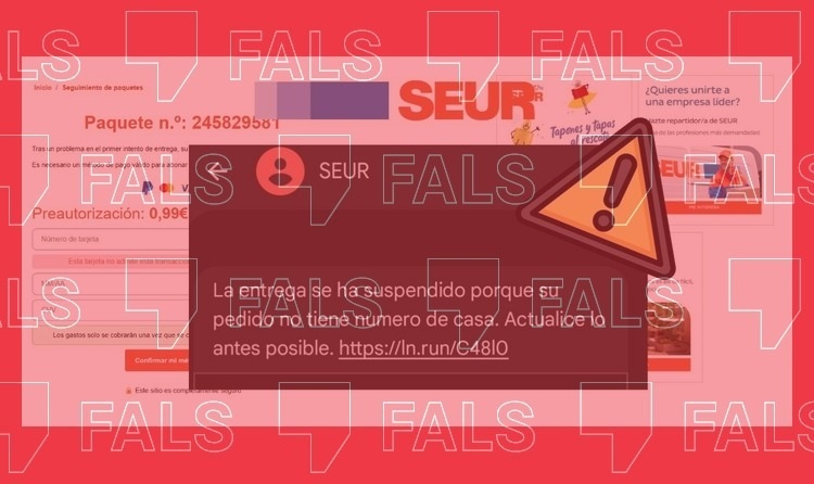 Missatge fraudulent.