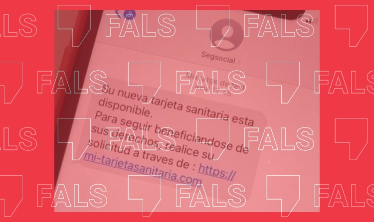 SMS falso de estafa de phishing de la Seguridad Social