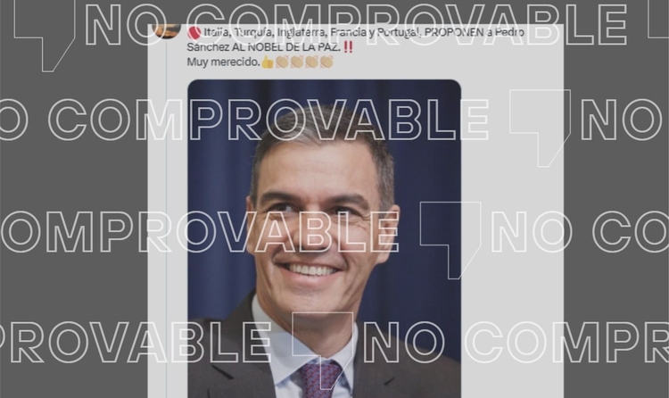 Missatge sobre la proposta de Turquia, Itàlia, Anglaterra, França i Portugal de Pedro Sánchez per al Premi Nobel de la Pau.