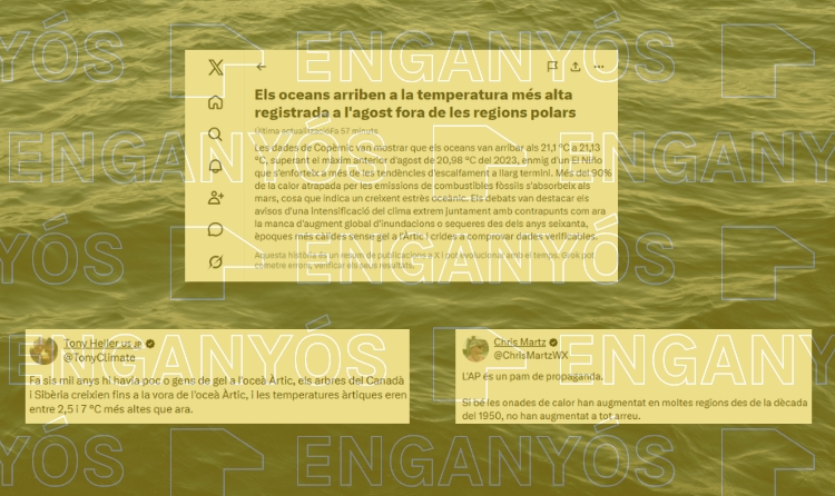 Grok crea un fals debat sobre l’escalfament dels oceans a causa de l’activitat humana