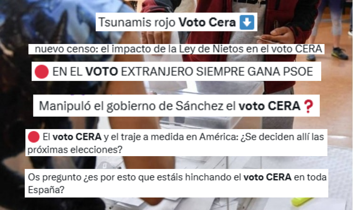 Claims sobre el vot CERA i el PSOE
