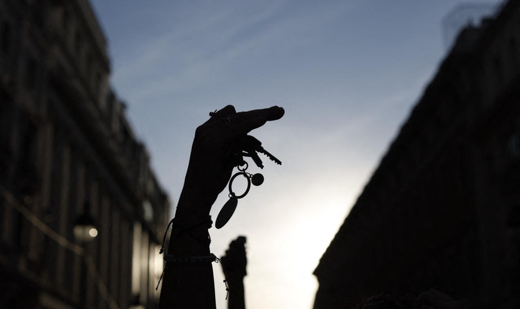 Imatge de les manifestacions per l'habitatge. Oscar del Pozo / AFP