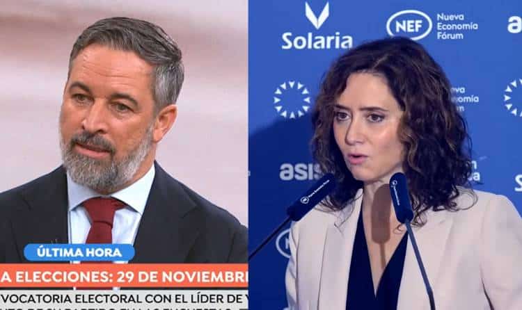 Ayuso y Abascal hablando del voto por correo Ayuso y Abascal hablando del voto por correo